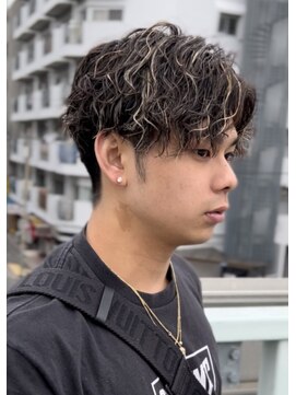 メンズバイココテラス 豊中(men's by cocoterace) 波巻きパーマ/メンズパーマ/メンズカット／メッシュ
