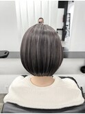 ★デザインカラー/レイヤーカット/ウェットヘアオリーブベージュ