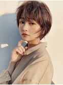 ひし形ショートボブパーマレイヤーボブ