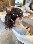 編み込みポニーテール
