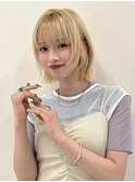 ウルフレイヤーボブタッセルヘイリー前下がりウルフボブ1/20代