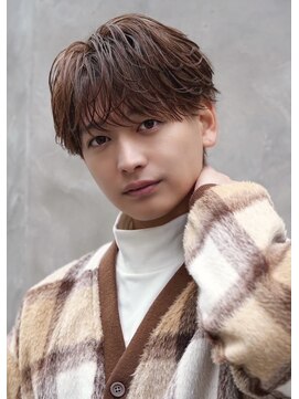 オーシャントーキョー 心斎橋(OCEAN TOKYO WEST) 韓国マッシュカルマパーマコンマバングシースルー黒髪ウルフ