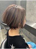 ショート×ハイライトカラー