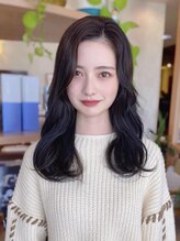 【ダメージレスカラー】厳選されたカラー剤を使用！髪の健康を守りつつ、艶感&透明感抜群なカラーに♪大元