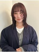 顔周りレイヤー×チェリーカラー