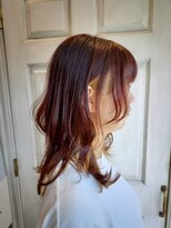 アロマ ヘアー ルーム 新宿3号店(AROMA hair room)&nbsp;顔周りレイヤー　インナーカラー　ブロンドインナー