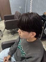 クレオ 福大通り店(CREO)&nbsp;マッシュウルフ×ブリーチなし赤茶カラー