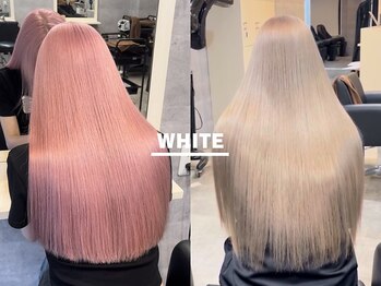 アンダーバーホワイト(_white)の写真/【三宮・元町】外国人風もお任せ♪話題のイルミナ/アディクシー/THROWで最旬のトレンドカラーに！