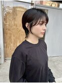 耳掛け/ウルフショート/タイトヘア