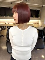 エマノン(EMANON) 福岡天神 髪質改善 ブリーチなしカラー ワインレッド