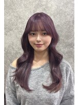ジュラク(JURAKU)&nbsp;韓国風巻き髪×ヴァイオレットカラー
