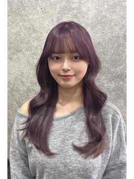 ジュラク(JURAKU) 韓国風巻き髪×ヴァイオレットカラー