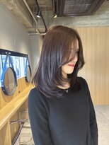 ジュベ(juve.) 大分ミディアムロング顔周りレイヤーカット髪質改善カラー