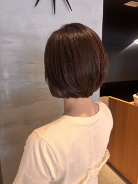 エミュ 伏見 国際センター(emu) ショートボブ/レイヤーボブ/ベージュカラー