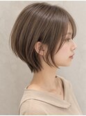 20代30代40代50代ナチュラル大人可愛いレイヤーショートボブ