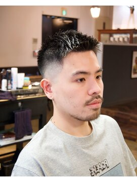 ワンワンオー バーバーショップ 博多店(@110 BARBER SHOP) ツーブロックショートカルマヘアスリックバックジェットフェード