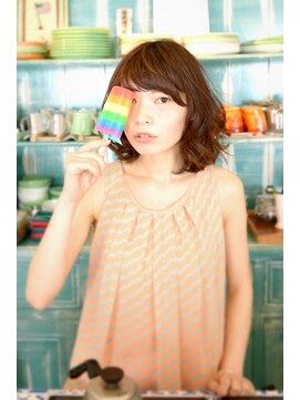 コットン 平塚店(Cotton) 【cotton平塚】ふんわりパーマ/ミディ/シナモンカラー