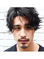 大人のmen'sカジュアルパーマ (ビジネス グランジ 刈り上げ)
