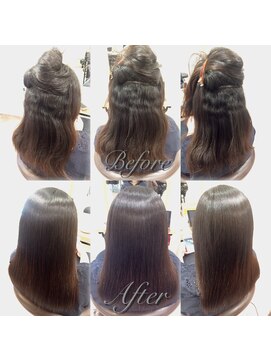 ノーブロー 酸性縮毛矯正専門技師(No.Blow) 名古屋の酸性縮毛矯正。エアリーな柔らかさで美しい美髪矯正