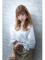ヘアーアートシフォン 池袋西口店(Hair art chiffon)&nbsp;ミニマムボブモードジグザグバング3Dカラーノットヘアブルージュ