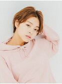 大人可愛い 小顔 ショート