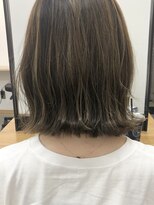 【cuzKLUB】コントラストハイライト×切りっぱなしボブ