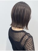 ぱつっとボブ ブランジュカラー 外ハネボブ