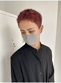 men's cut×red color #辻龍樹