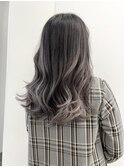ラベンダーグレージュエアタッチ