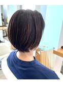 重めショートボブ
