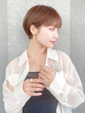 ロンド レグリーズ 立川(Lond leglise) ショート×顔周り×前髪×シルキーベージュ×グレージュカラー