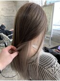 ★デザインカラー/レイヤーカット/ウェットヘアオリーブベージュ