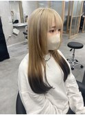 裾カラー×ブラック