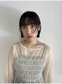 プツッとボブ...ラベンダーグレージュ