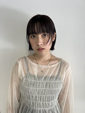 エミュ 中央駅店(eMu) プツッとボブ...ラベンダーグレージュ