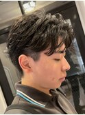 ニュアンスパーマカルマパーマ韓国ヘア刈り上げ