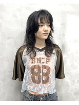 ウクラ バイ レシッド 池袋(uchla by rcid) 小顔グランジパーマ/ウェーブパーマ/顔周りレイヤー黒髪ボブルフ
