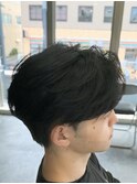 毛流れセンターパート