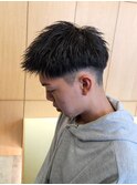 刈り上げショートジェットモヒカンアップバング