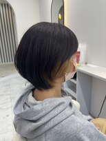 タナの美容室 2号店(TANA)&nbsp;似合わせ大人ショートボブ×イヤリングカラー