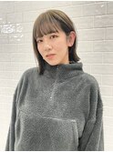 切りっぱなしボブ×アンブレラカラー