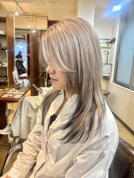 ブリッツ レボ(BLITZ-REVO) あやか流！グレージュ×ブラック裾カラー