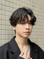 オーガニック アトリエ 大宮(organic+atelier)&nbsp;韓国風ニュアンスセンターパートマッシュウルフ