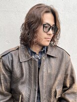 メンズミディアムスパイラルパーマ