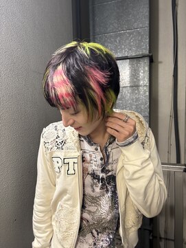 レコ 渋谷(LECO) ポイントブリーチデザインカラー