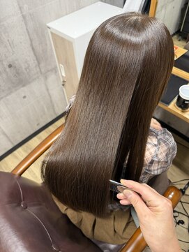 乾かすだけでまとまる美髪シルク矯正ロング