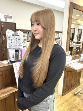 ブラウンベージュ×レイヤーカット【横須賀中央 Really】