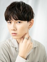 モッズヘアメン 札幌月寒店(mod's hair men)&nbsp;20代30代くせ毛風ダークアッシュ重めスマートマッシュj札幌月寒