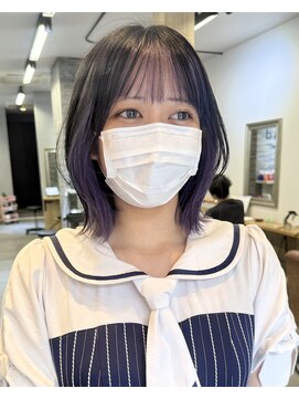 サンドレオ 新宿店(sand Leo) ミディアムレイヤーカット/髪質改善/韓国/前髪/新宿/ブリーチ