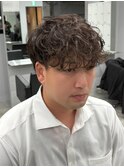 波巻きツイスパ/サーフカール/メンズ/men's/フェザーパーマ/眉毛